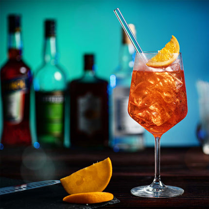 Cocktail Rezepte Glasstrohhalme mit gravierten Maßen für perfektes Mixen - 6er Set (Glastrinkhalme) kaufen bei Linkreich – Jetzt entdecken!