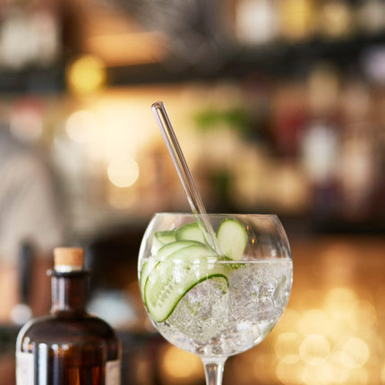 Cocktail Rezepte Glasstrohhalme mit gravierten Maßen für perfektes Mixen - 6er Set (Glastrinkhalme) kaufen bei Linkreich – Jetzt entdecken!