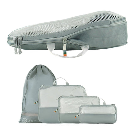 SEO. Compression Packing Cubes | 4pcs Set - Steel Blue Linkreich