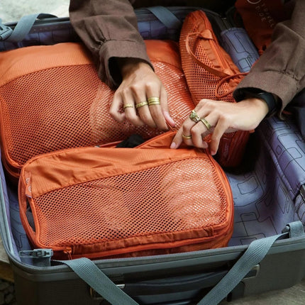 SEO. Compression Packing Cubes | 4pcs Set - Burnt Orange Linkreich