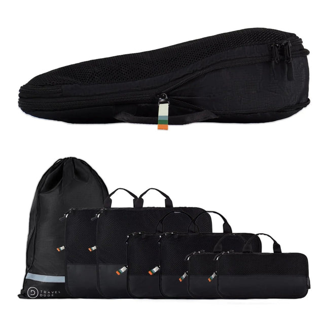SEO. Compression Packing Cubes | 7pcs Set - Black Linkreich