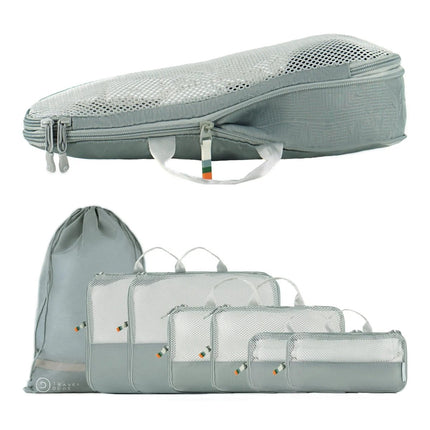 SEO. Compression Packing Cubes | 7pcs Set - Steel Blue Linkreich