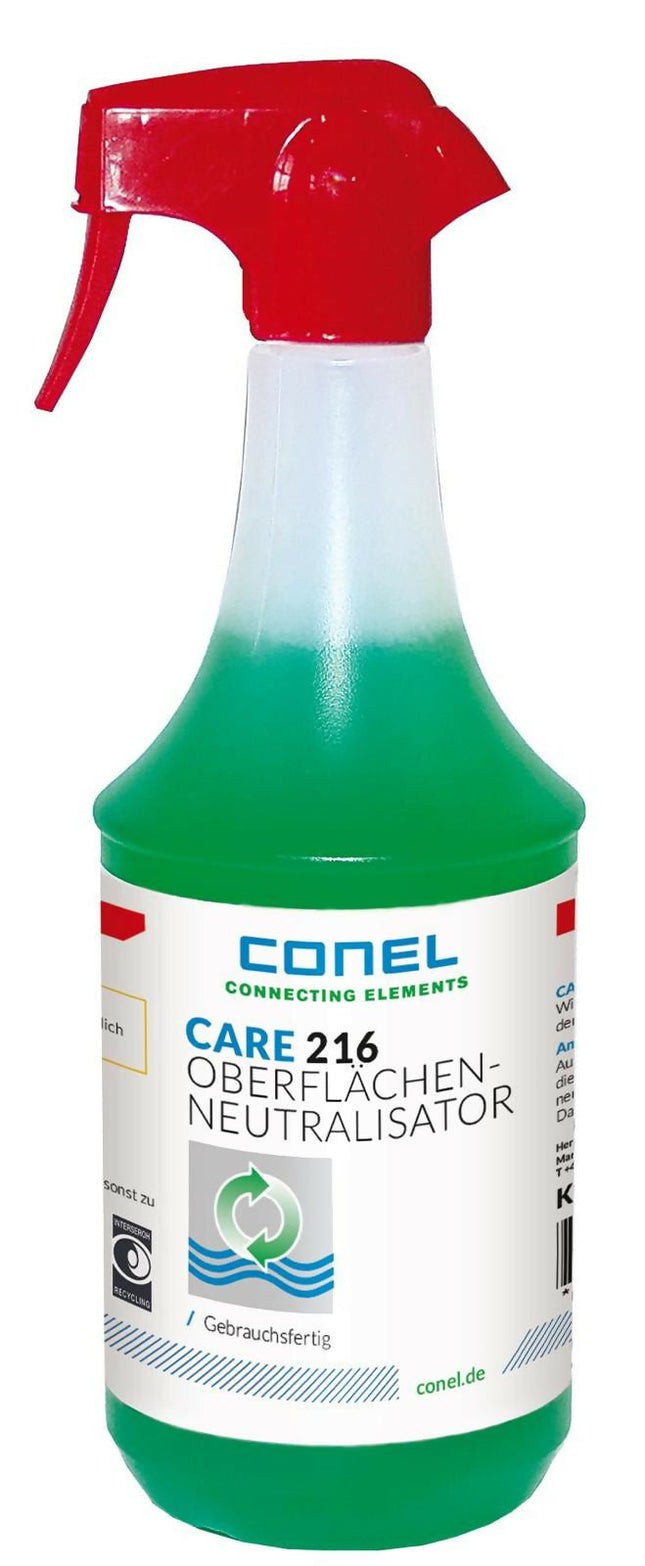 CONEL CARE 216 Oberflächen - Neutralisator – Neutralisationsmittel nach Entkalkung und Reinigung (Wartungs - und Reinigungsmittel) kaufen bei Linkreich – Jetzt entdecken!