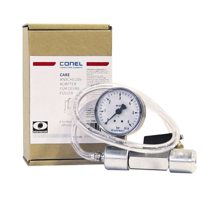 CONEL CARE Anschlussadapter für Gefäßfüller mit Ventilhahn, Manometer & Ventil (Installation & Wartung) kaufen bei Linkreich – Jetzt entdecken!