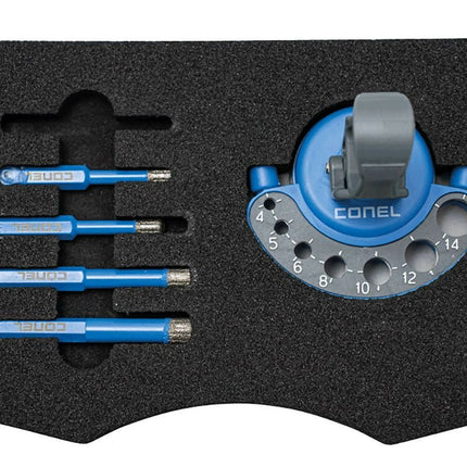 CONEL Diamant Fliesenbohrkronen Set 5 - tlg. – 2×6 mm, 1×8 mm, 1×10 mm + Zentrierhilfe (Bohrtechnik) kaufen bei Linkreich – Jetzt entdecken!