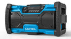 CONEL Digitales Akku-/Netz Baustellen-Radio – DAB+FM, Bass-Boost, USB-Anschluss