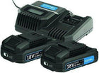 CONEL TOOLS Akku-Set 2× 18 V / 2,5 Ah + Ladegerät AL – Schnelllade-Set mit Ladestandsanzeige, 40 Min Ladezeit, kompatibel mit 18V CONEL Akku-Geräten
