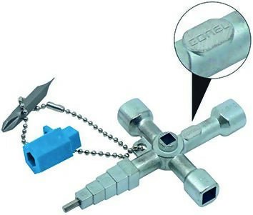 CONEL Universalschlüssel „Profi Key“ – Zinkdruckguss, mit Heizungsentlüftung in Mittelnabe, für Sanitär - , Fenster - & Technikschließungen (Universal Spezialschlüssel) kaufen bei Linkreich – Jetzt entdecken!