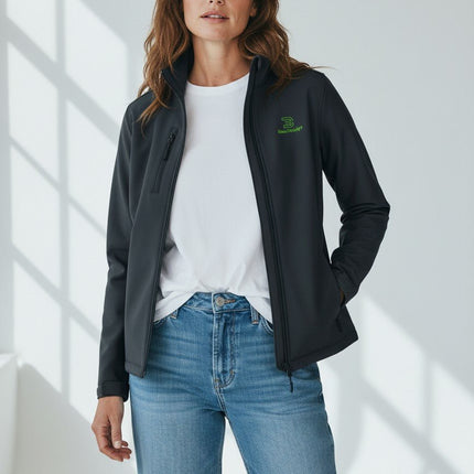 SEO. Core Softshell Jacke | Oeko-Tex 100 - Black 02 Linkreich