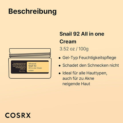 COSRX Advanced Snail 92 All in One Cream