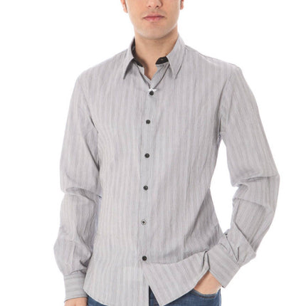 Costume National Langarmshirt Herren Weiss – Italienisches Hemd aus Baumwolle