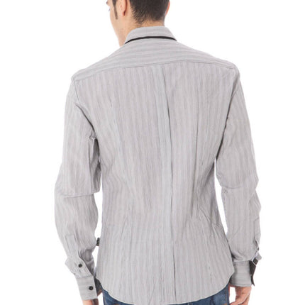 Costume National Langarmshirt Herren Weiss – Italienisches Hemd aus Baumwolle