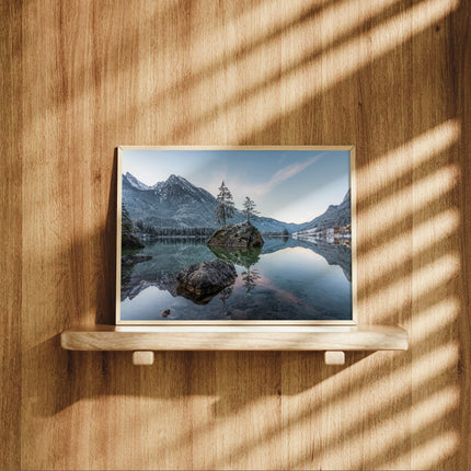 Hintersee Sunrise Print – Bavarian Alps Landscape Photography Wall Art