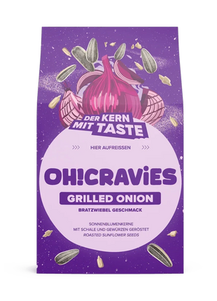 Cravies Sonnenblumenkerne – Knusprige Snacks in 6 leckeren Sorten - GRILLED ONION Linkreich