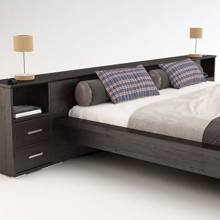 SEO. CREATO Massivholz Nachttisch - Wenge Linkreich