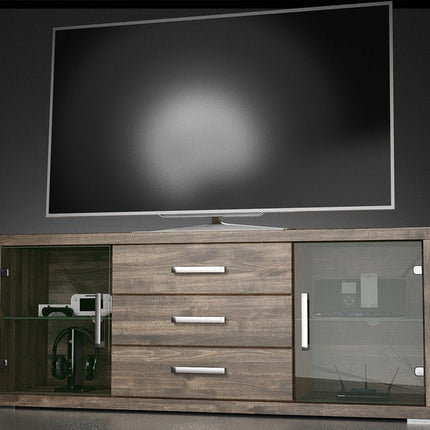 SEO. CREATO TV - Sideboard/Longboard Massivholz Kommode - Light - Wenge Linkreich