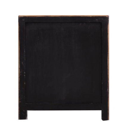 Vintage Asia Chinesisches Nachtkästchen Nachttisch "Coalflowers" - Art. 35191-8