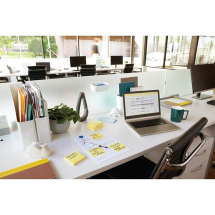 Post-it® Notes, Gelb, 76 mm x 127 mm, 100 Blatt/Block, 12 Blöcke/Packung, Kartonverpackung, 100% PEF | Packung (1 Stück)