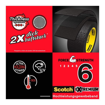 Scotch® Extremium™ Ultra Hochleistungs-Klebeband DT17, 25 m x 48 mm, 1 Rolle/Paket | Packung (1 Rolle)