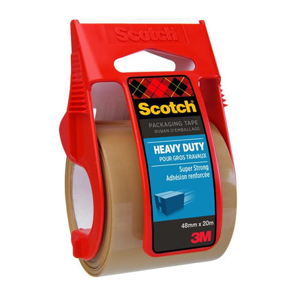 Scotch® Extra starkes Verpackungsklebeband, Braun, 48 mm x 20,3 m, 1 Rolle auf Handabroller/Packung