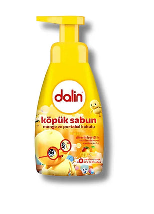 Dalin Schaumseife für Kinderhände Mango & Orange 200 ml – hypoallergen, mit Glycerin - Linkreich