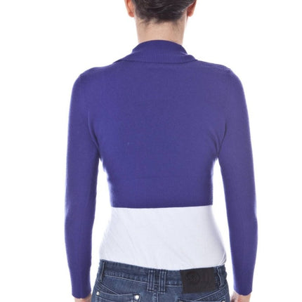 SEO. DATCH Shrug Damen – Langes Strickjacken - Oberteil in Lila für Herbst/Winter - Rot Linkreich