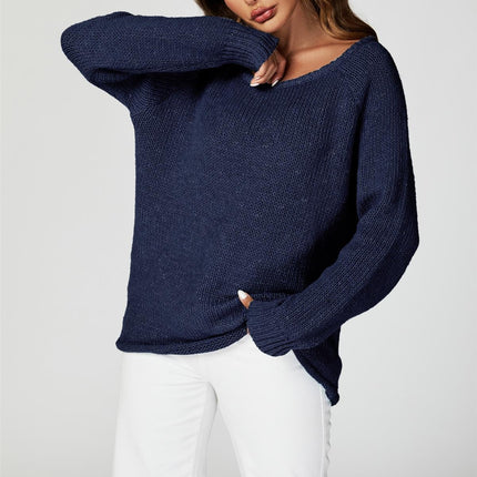 Comfy Jumper Top In Navy