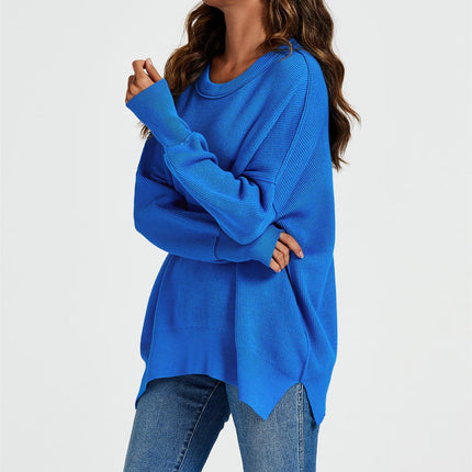 Oversized Jumper Top In Blue