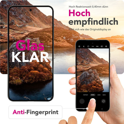 NALIA ArmorGlassX für Google Pixel 9 Pro XL Glas, Set 2x Schutzglas [9H], Kristallklares Hartglas mit schwarzem Rahmen, Reaktionsschnell, Anti-Kratz, Einfache Montage, Blasenfrei