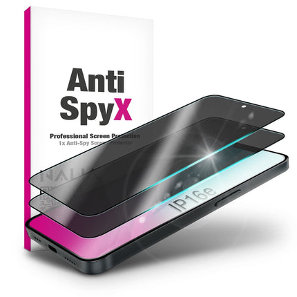 NALIA AntiSpyX für iPhone 16e Glas, Privacy Schutzglas [9H], Blickschutz nur frontal sichtbar, Gehärtetes Hartglas, Touchpräzise, Kratzfest, Blasenfrei, Anti-Fingerprint Glasfolie