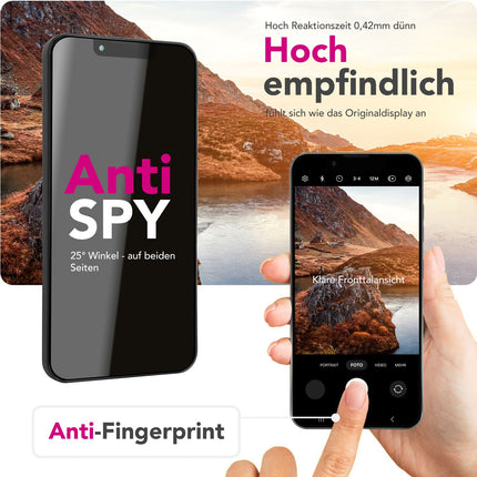 NALIA AntiSpyX für iPhone 16e Glas, Privacy Schutzglas [9H], Blickschutz nur frontal sichtbar, Gehärtetes Hartglas, Touchpräzise, Kratzfest, Blasenfrei, Anti-Fingerprint Glasfolie