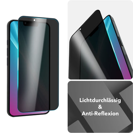 NALIA AntiSpyX für iPhone 16e Glas, Privacy Schutzglas [9H], Blickschutz nur frontal sichtbar, Gehärtetes Hartglas, Touchpräzise, Kratzfest, Blasenfrei, Anti-Fingerprint Glasfolie