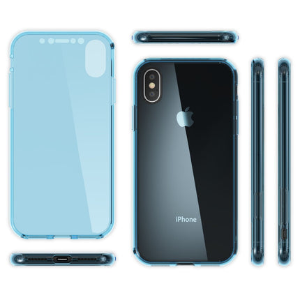 NALIA 360 Grad Hülle für Apple iPhone X XS, Full Cover Rundum Handy Schutz Case