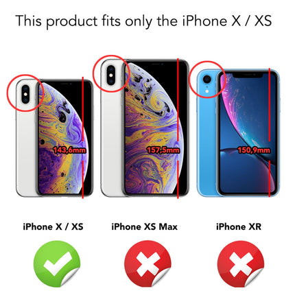 NALIA 360 Grad Hülle für Apple iPhone X XS, Full Cover Rundum Handy Schutz Case