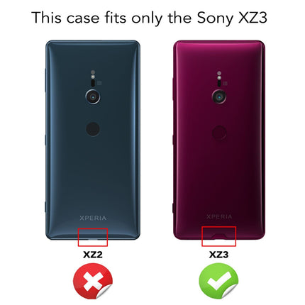 NALIA Handy Hülle für Sony Xperia XZ3, Slim Schutz Case Cover Tasche Bumper Etui