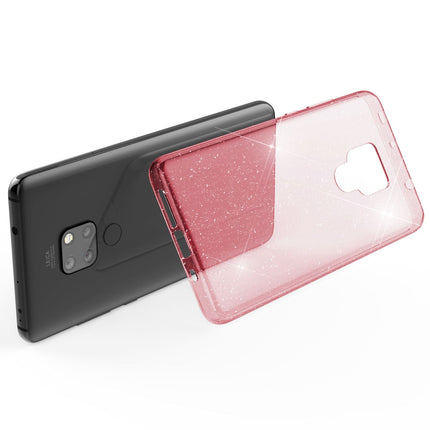 NALIA Glitter Hülle kompatibel mit Huawei Mate20, Glitzer Silikon Case Cover