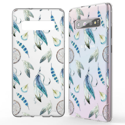 NALIA Handy Hülle für Samsung Galaxy S10, Slim Silikon Hülle Motiv Case Cover