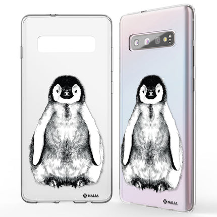 NALIA Handy Hülle für Samsung Galaxy S10, Slim Silikon Hülle Motiv Case Cover