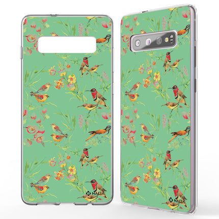 NALIA Handy Hülle für Samsung Galaxy S10, Slim Silikon Hülle Motiv Case Cover