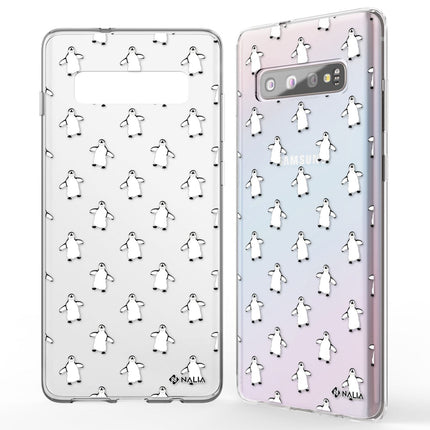 NALIA Handy Hülle für Samsung Galaxy S10, Slim Silikon Hülle Motiv Case Cover