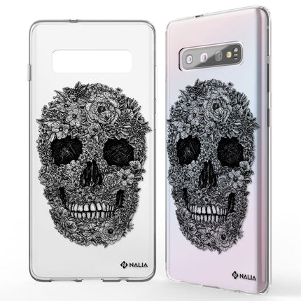 NALIA Handy Hülle für Samsung Galaxy S10, Slim Silikon Hülle Motiv Case Cover