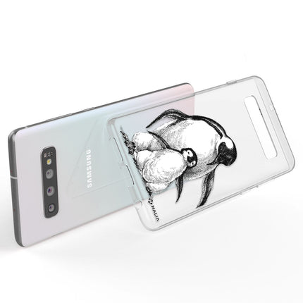 NALIA Handy Hülle für Samsung Galaxy S10, Slim Silikon Hülle Motiv Case Cover