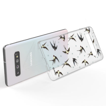 NALIA Handy Hülle für Samsung Galaxy S10, Slim Silikon Hülle Motiv Case Cover