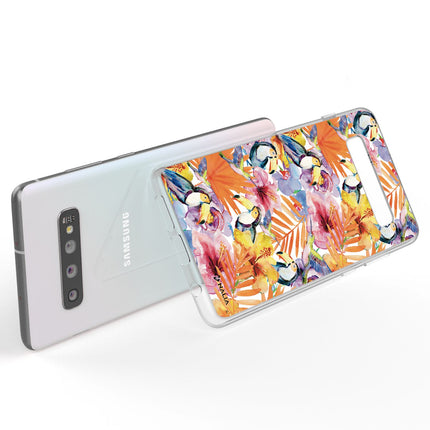 NALIA Handy Hülle für Samsung Galaxy S10, Slim Silikon Hülle Motiv Case Cover