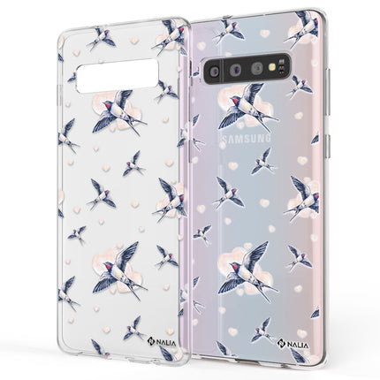 NALIA Handy Hülle für Samsung Galaxy S10, Slim Silikon Hülle Motiv Case Cover