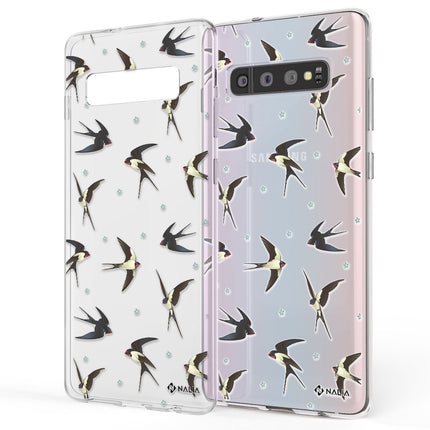 NALIA Handy Hülle für Samsung Galaxy S10, Slim Silikon Hülle Motiv Case Cover