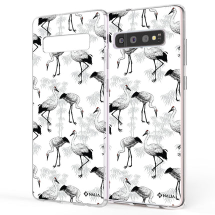 NALIA Handy Hülle für Samsung Galaxy S10, Slim Silikon Hülle Motiv Case Cover