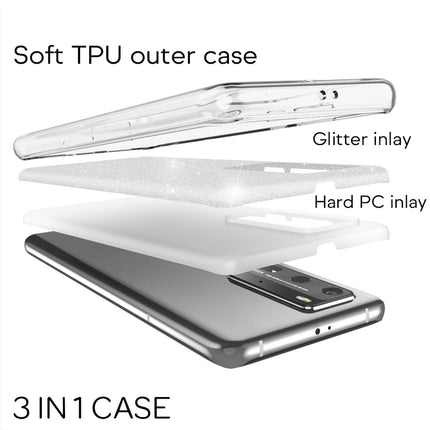 NALIA Glitzer Handyhülle für Huawei P40 Pro, Glitzer Handy Hülle Cover Schutz Tasche
