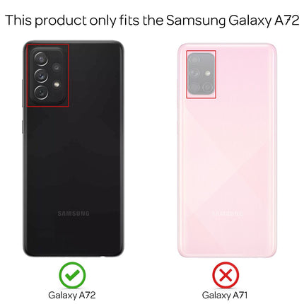 NALIA Samsung Galaxy A72 - Klare Handy Hülle Clear Case Durchsichtig Cover Etui