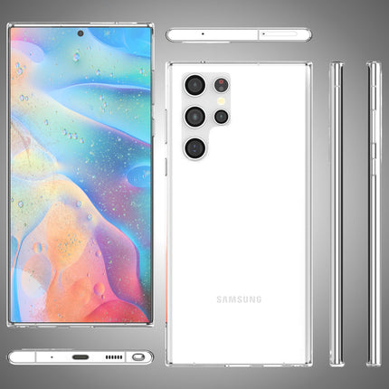 NALIA Klare Silikonhülle für Samsung Galaxy S22 Ultra, Transparent Anti-Gelb Durchsichtig Vergilbungsfrei Clear Case, Handyhülle Schutzhülle